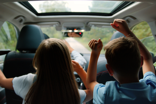 noisy children in the car