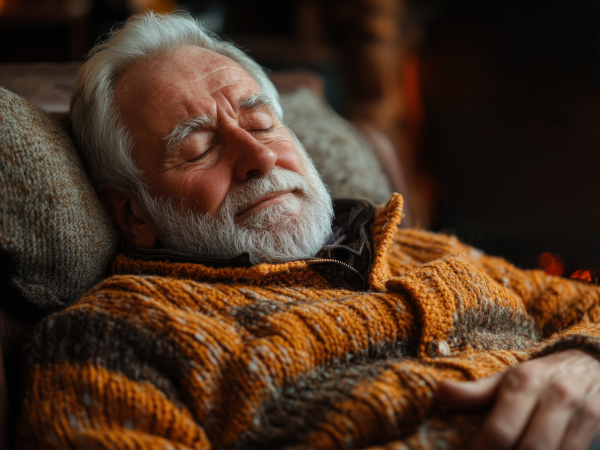 MAN NAPPING