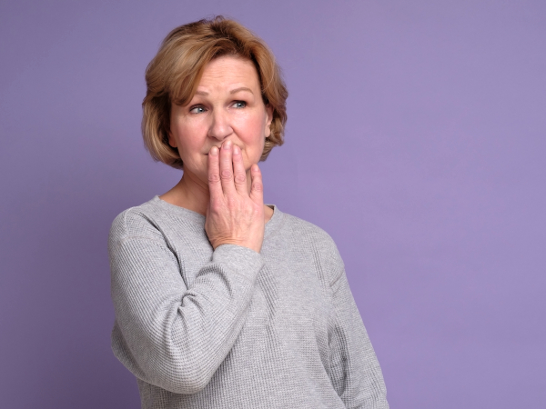 WOMAN STOPPING THE SCOFF