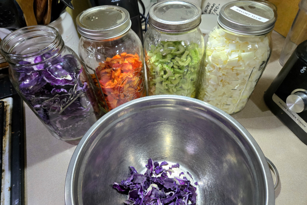 Freeze-dried veggies